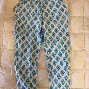 Hatley Blue and White Patterned Pants New without Tags XS